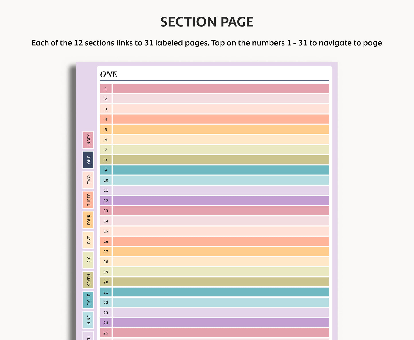 12 Section Notebook | for Kindle Scribe Colorsoft