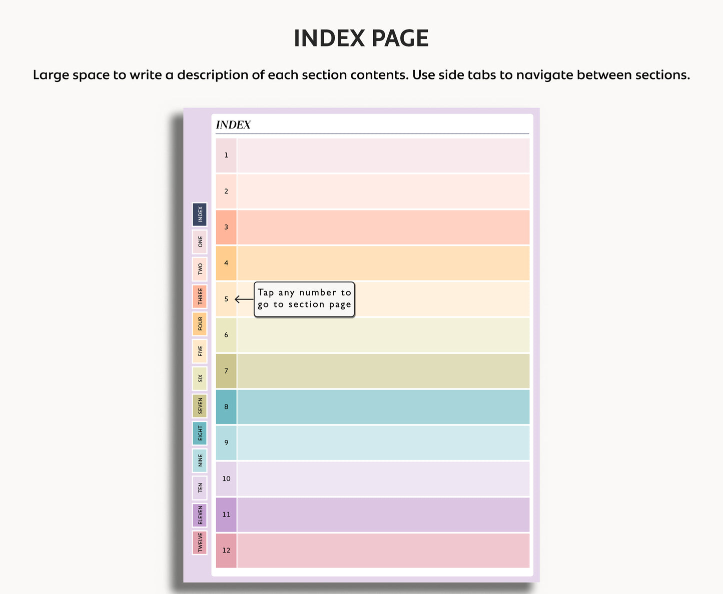 12 Section Notebook | for Kindle Scribe Colorsoft