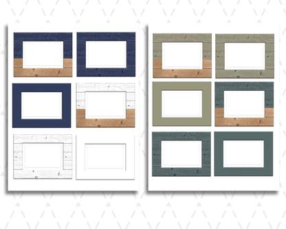 Digital Planner PNG Stickers | Frames Volume 1