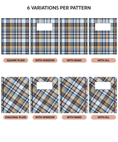 Digital Planner & Notebook Cover | 48 Plaid Covers