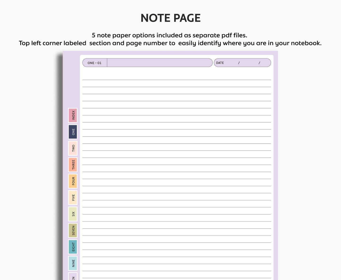 12 Section Notebook | for Kindle Scribe Colorsoft