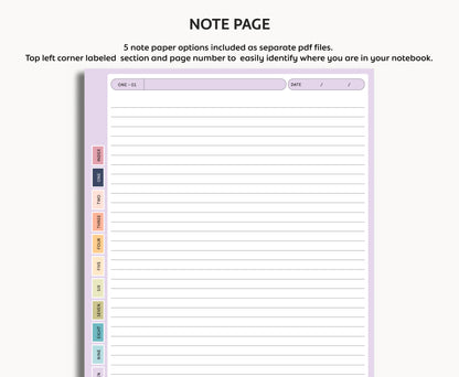 12 Section Notebook | for Kindle Scribe Colorsoft