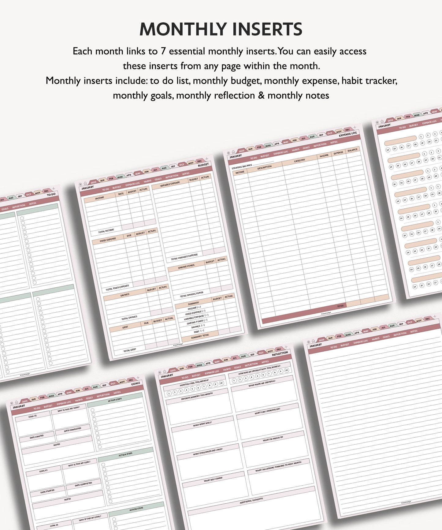 2025 Monthly Planner | Essentials