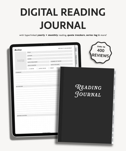 Digital Reading Journal | Reading Journal Template