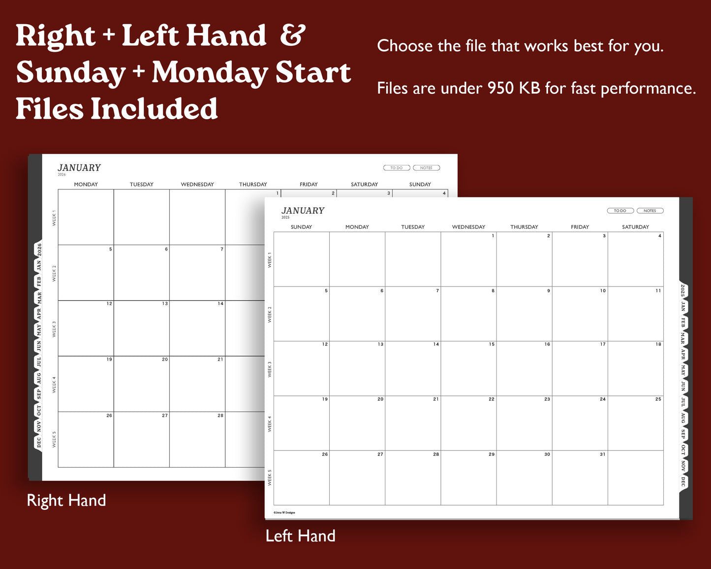 2026 Daily Digital Planner | Landscape Planner for Kindle Scribe