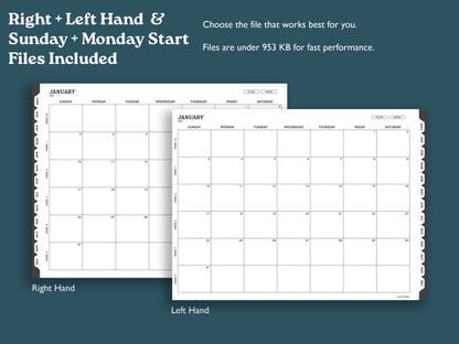 2027 Daily Planner | Landscape Planner for reMarkable 2, Paper Pro, & Paper Pure