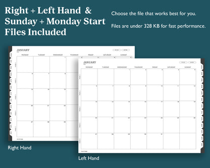 2025 Hourly Weekly Planner | Landscape Planner for reMarkable