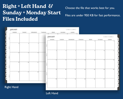 2026 Daily Digital Planner | Landscape Planner for Supernote