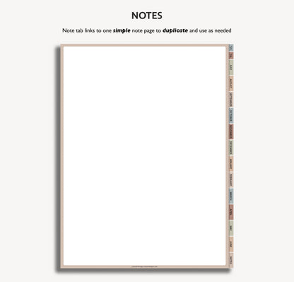 2025 2026 Mid Year Daily Planner | Minimal Modern Simple Agenda