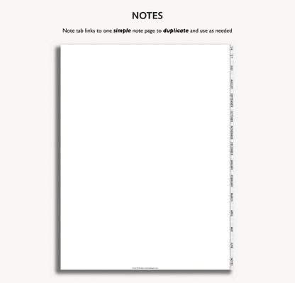 2026 2027 Mid Year Weekly Planner | Minimal Modern Simple Agenda