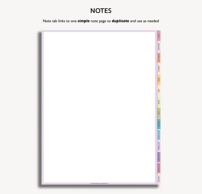 2026 Dated Daily Digital Planner – for iPad & Android Tablets
