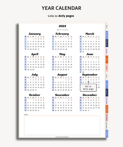 2025 Daily Journal | Minimal Modern Simple Diary