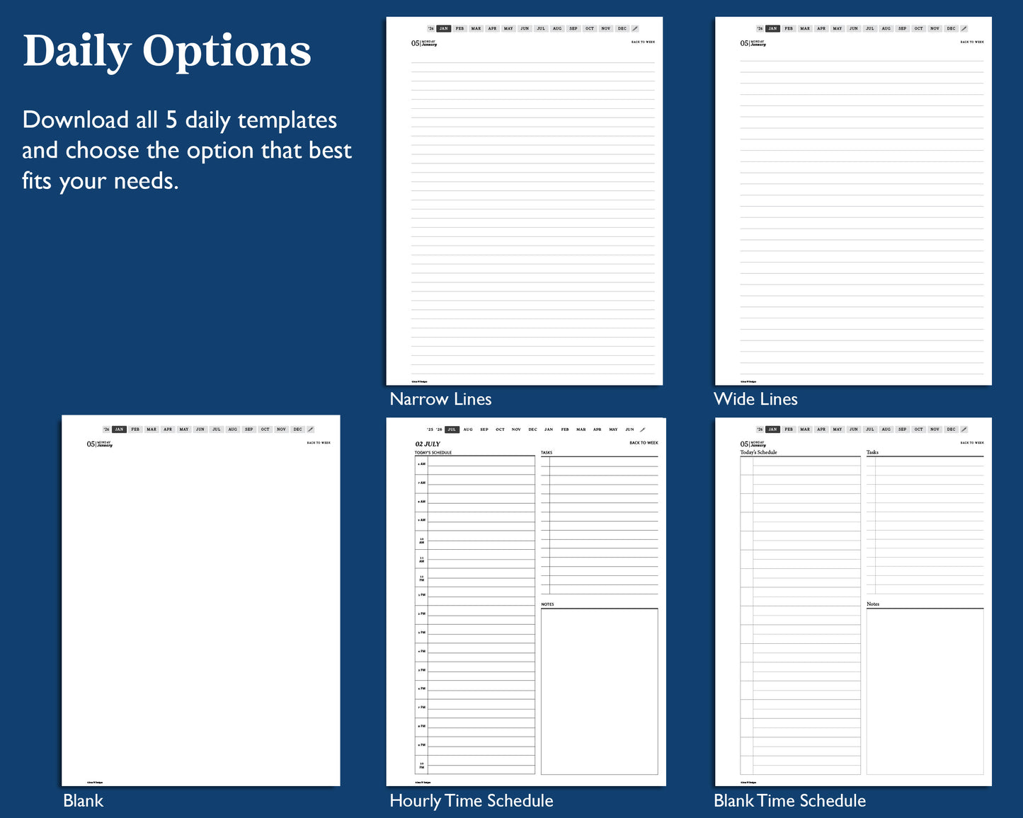 2026 Daily Digital Planner | for Supernote