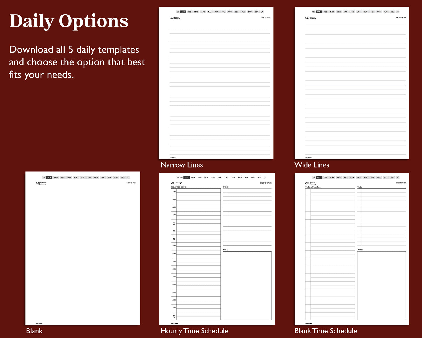 2026 Daily Digital Planner | for Kindle Scribe