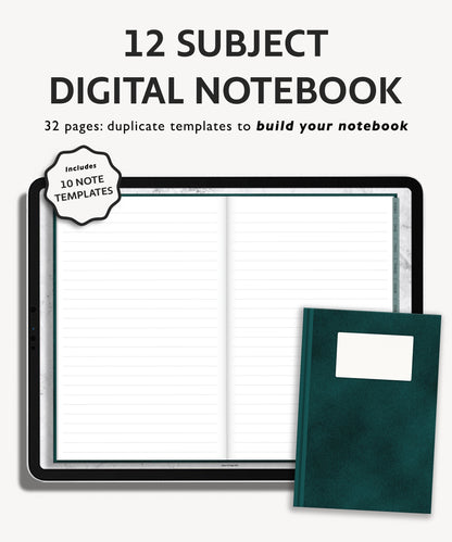 Realistic Digital Notebook | Velvet