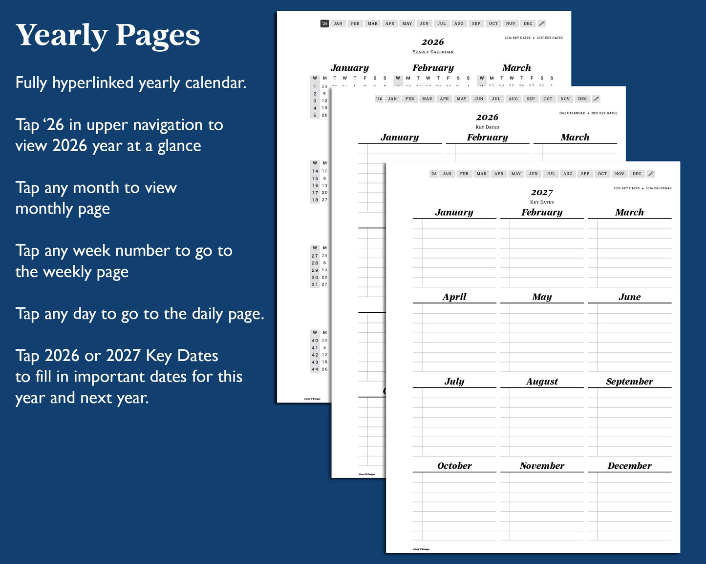 2026 Daily Digital Planner | for Supernote