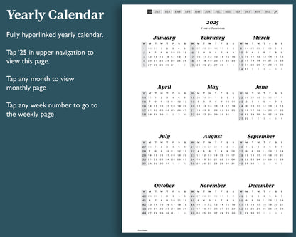 2025 Weekly Planner | for reMarkable