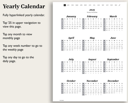 2025 Daily Planner | for reMarkable Paper Pro