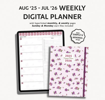 2025 - 2026 Mid Year Student Planner - Playful Academic Collection