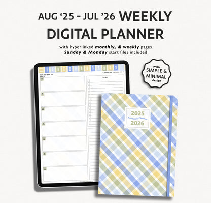 2025 - 2026 Mid Year Student Planner - Playful Academic Collection