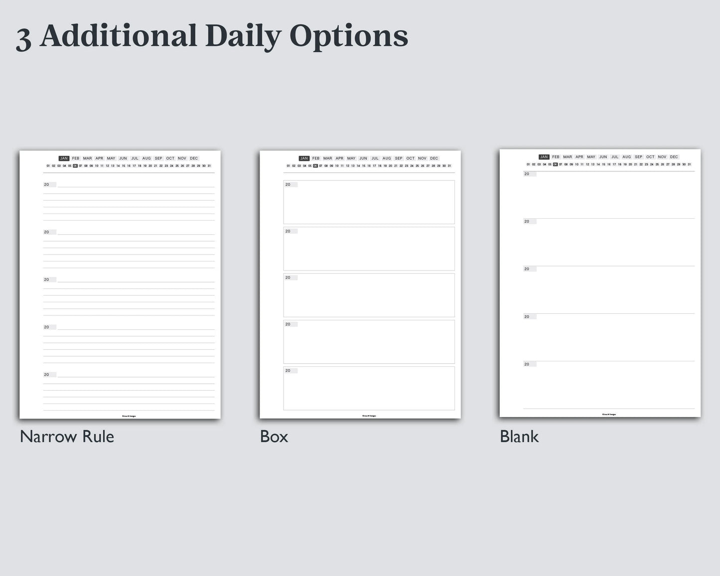 365 Daily Five Year Digital Journal | for e-ink Devices