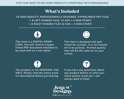 2026 Daily Planner | Landscape Planner for reMarkable 2