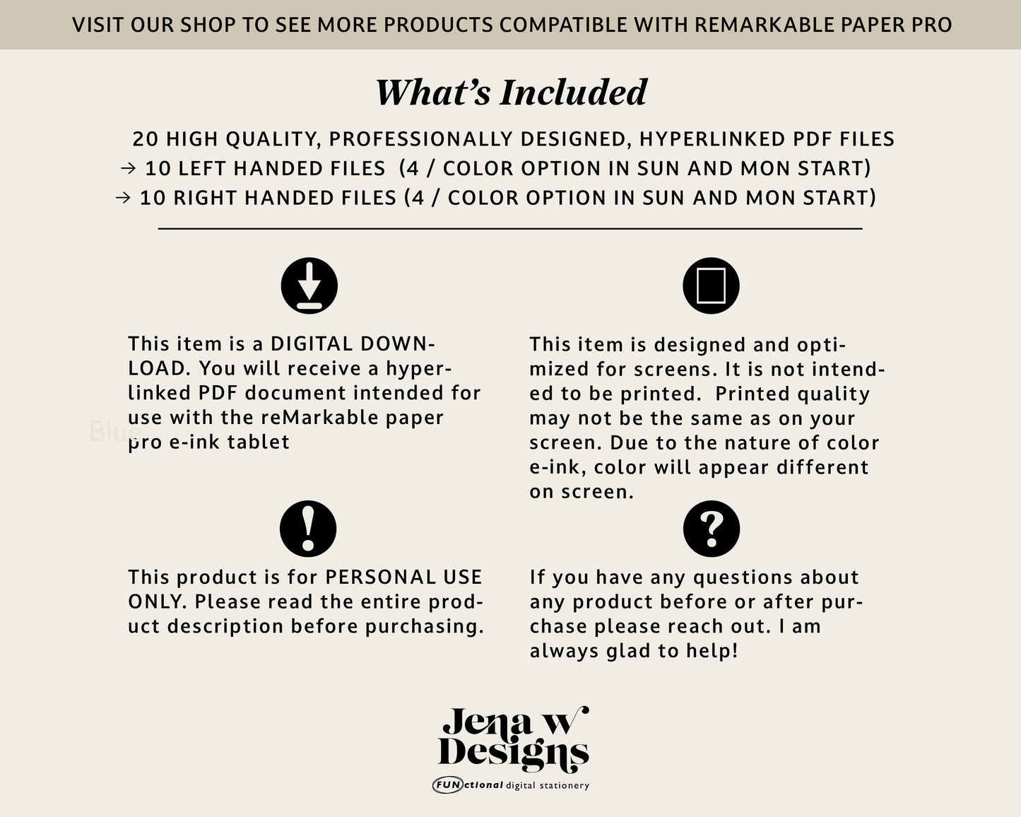 2025 Weekly Planner | for reMarkable Paper Pro