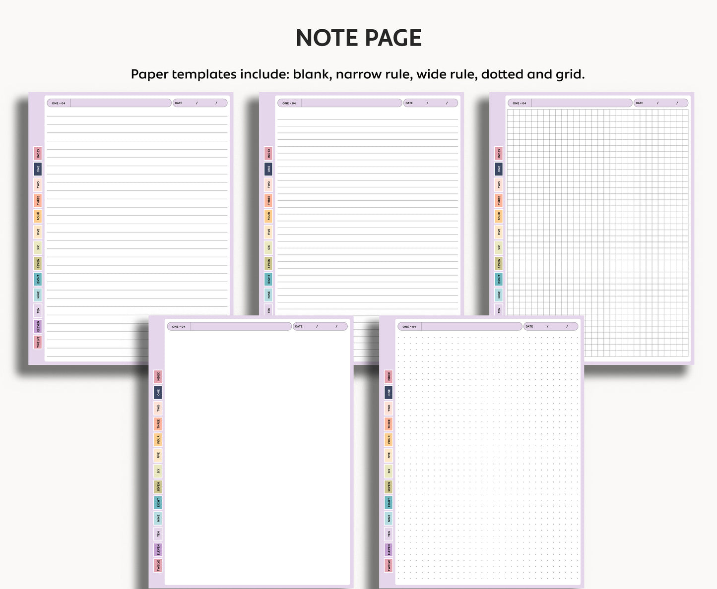 12 Section Notebook | for Kindle Scribe Colorsoft