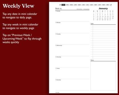 2025 Daily Planner | for Kindle Scribe