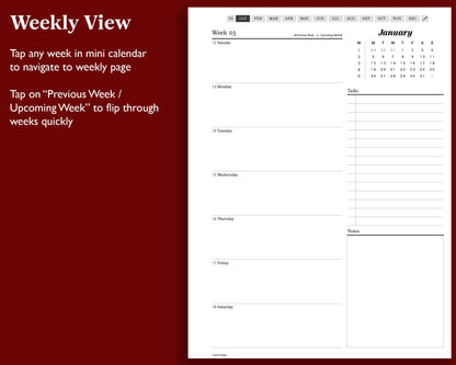 2025 Weekly Planner | for Kindle Scribe