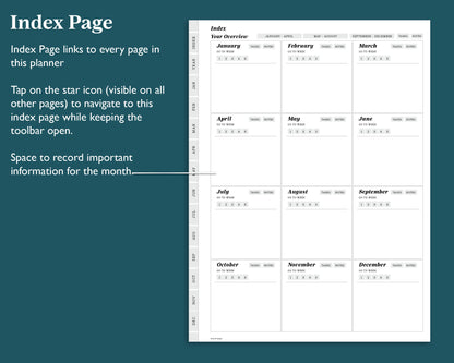 Undated Weekly Planner | for reMarkable