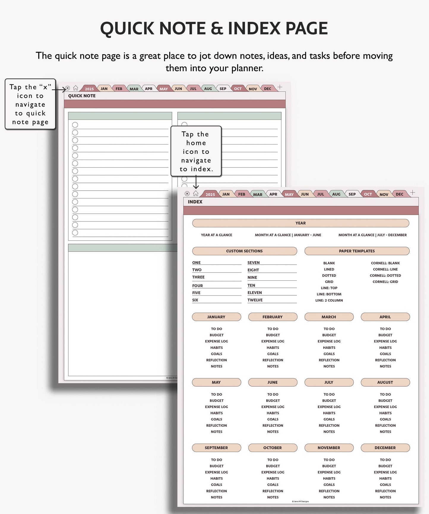 2025 Monthly Planner | Essentials