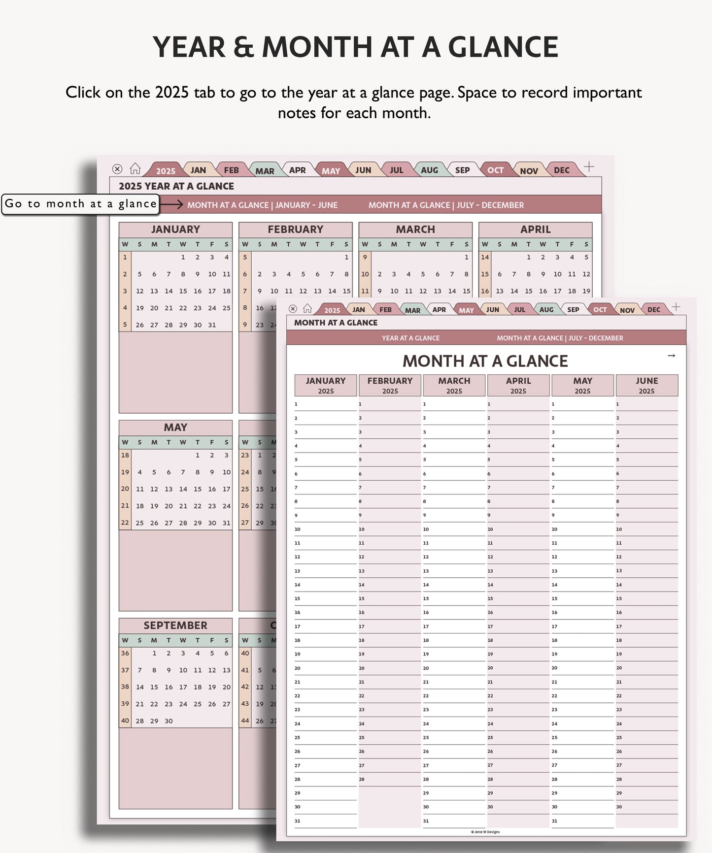 2025 Monthly Planner | Essentials