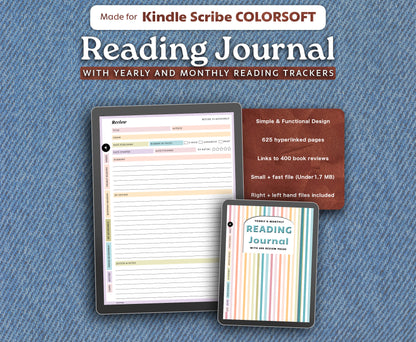 Reading Journal | for Kindle Scribe Colorsoft