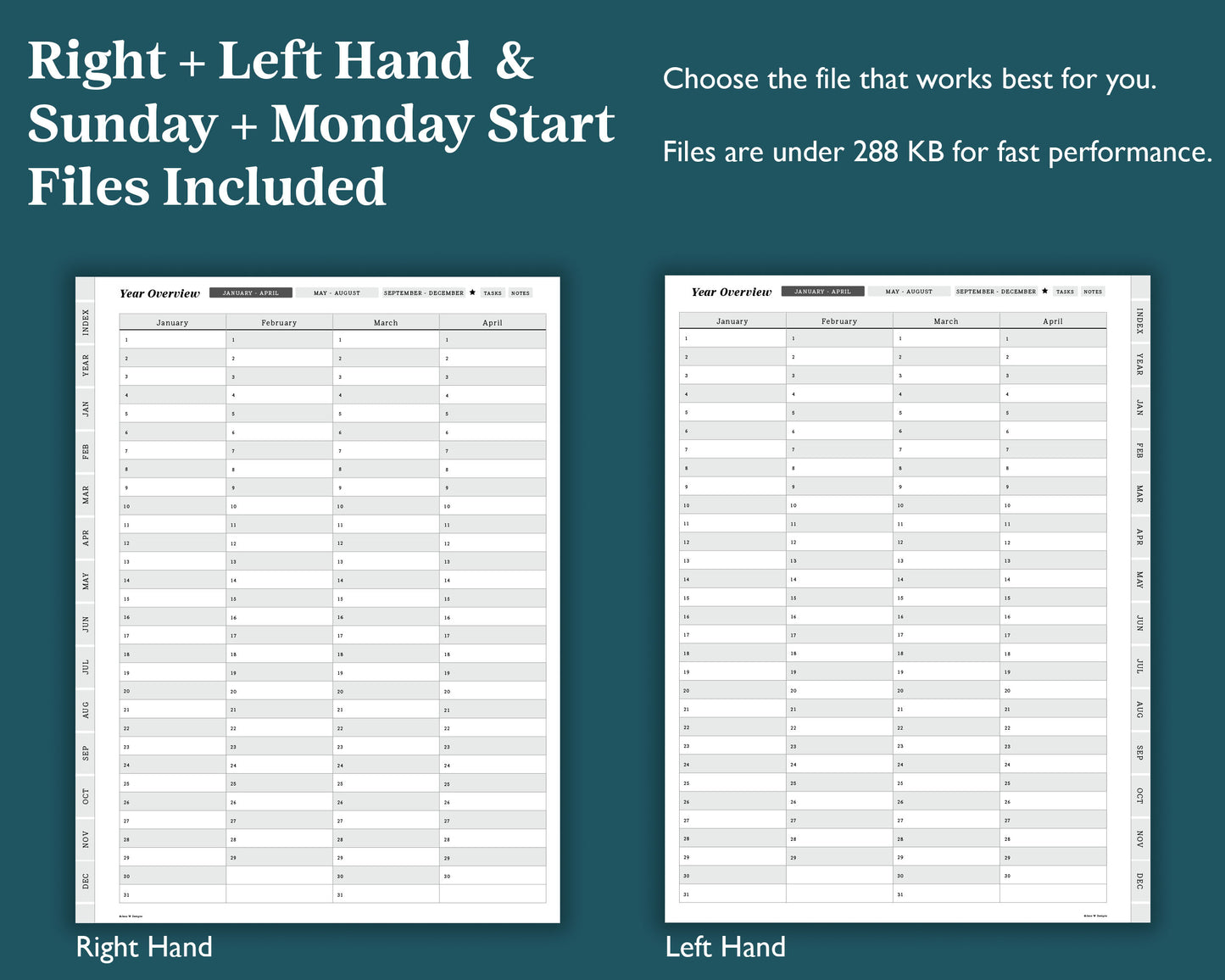 Undated Weekly Planner | for reMarkable