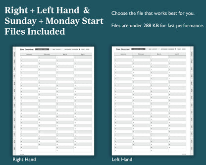 Undated Weekly Planner | for reMarkable