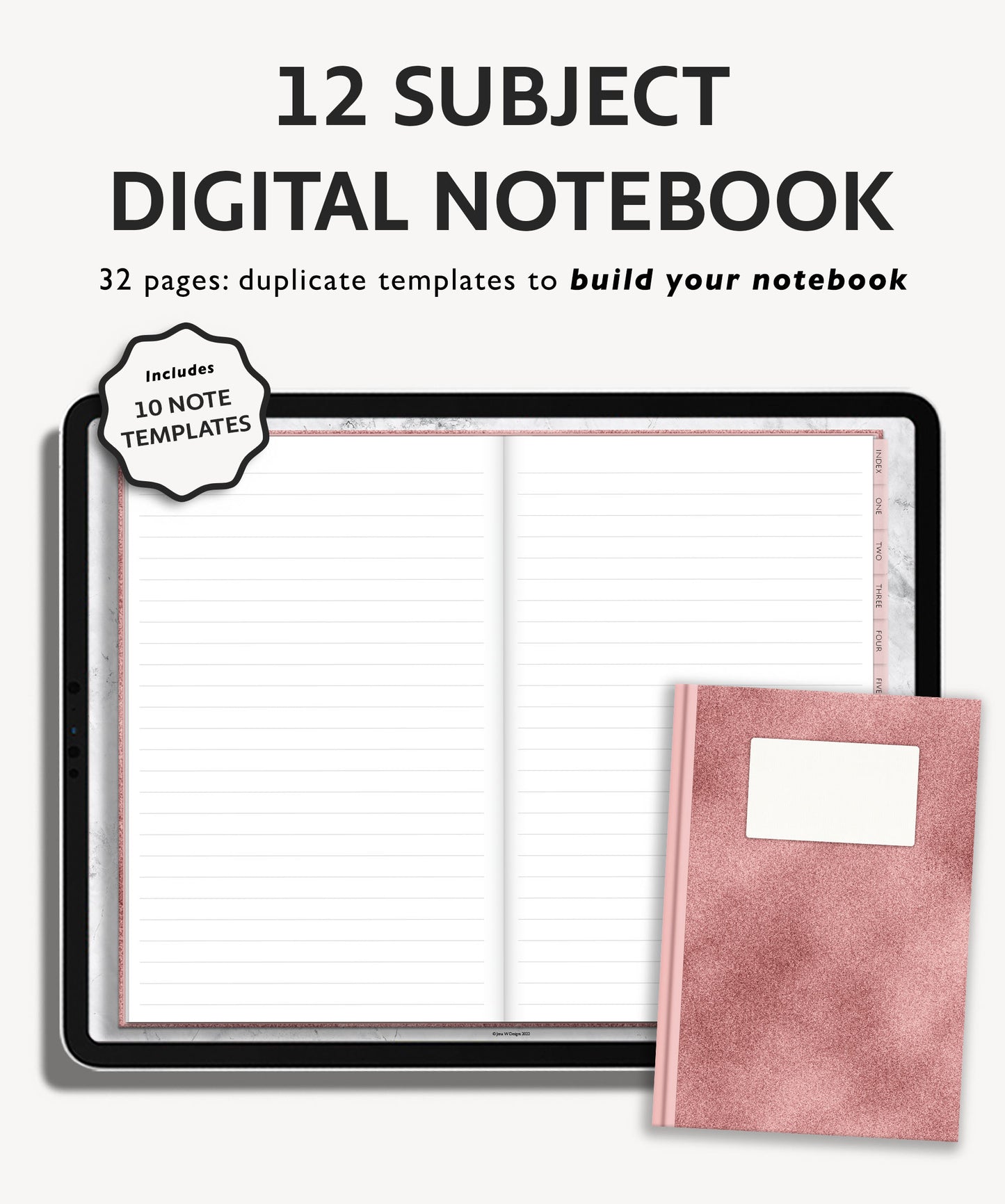 Realistic Digital Notebook | Velvet