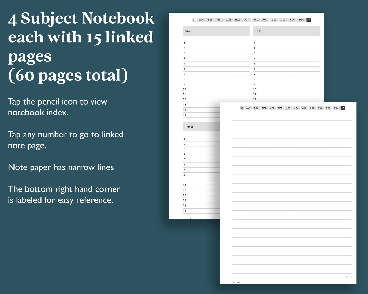 2025 Weekly Planner | for reMarkable