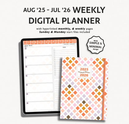 2025 - 2026 Mid Year Student Planner - Playful Academic Collection