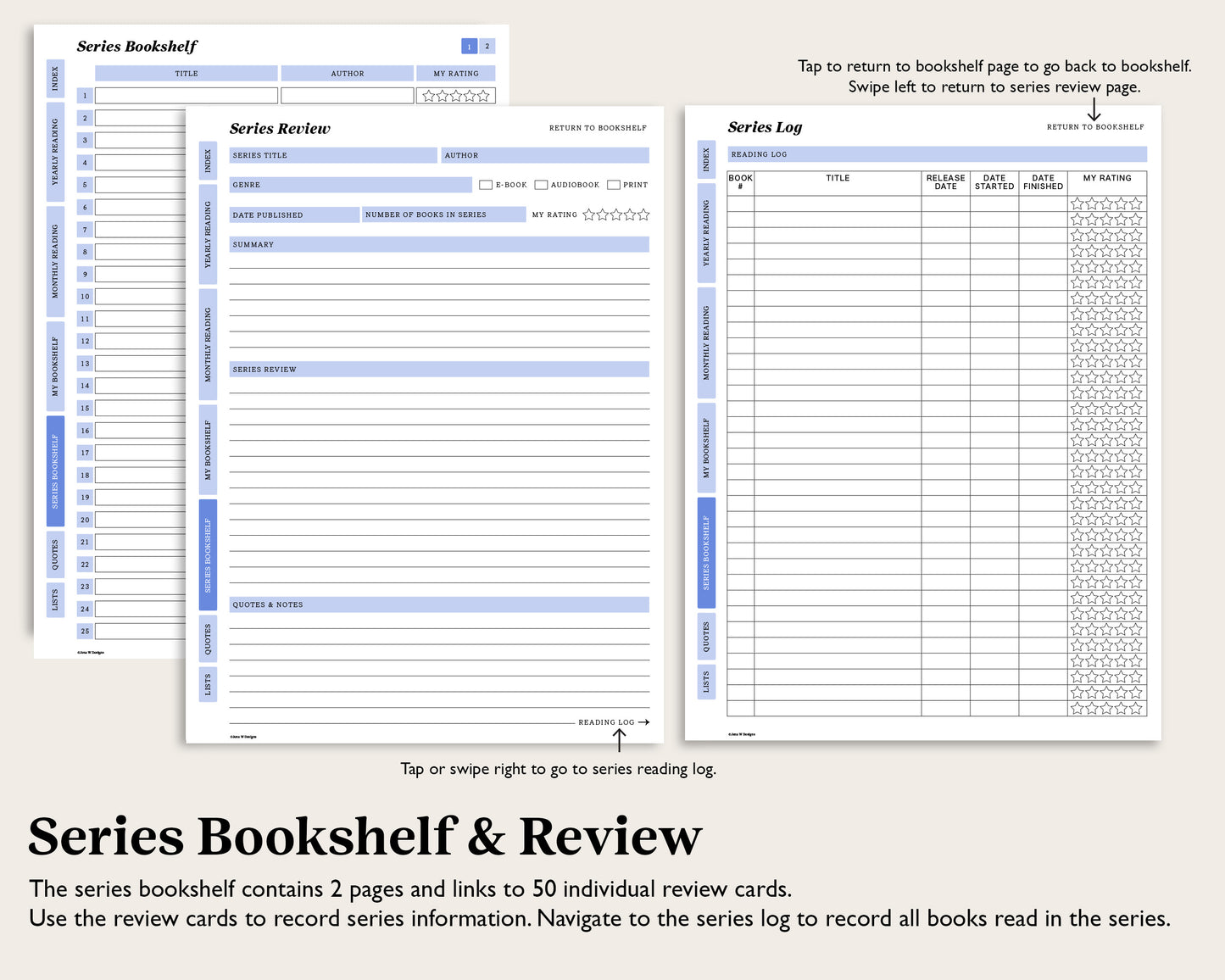 Reading Journal | for reMarkable Paper Pro