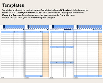 Budget Planner for reMarkable Paper Pro Move