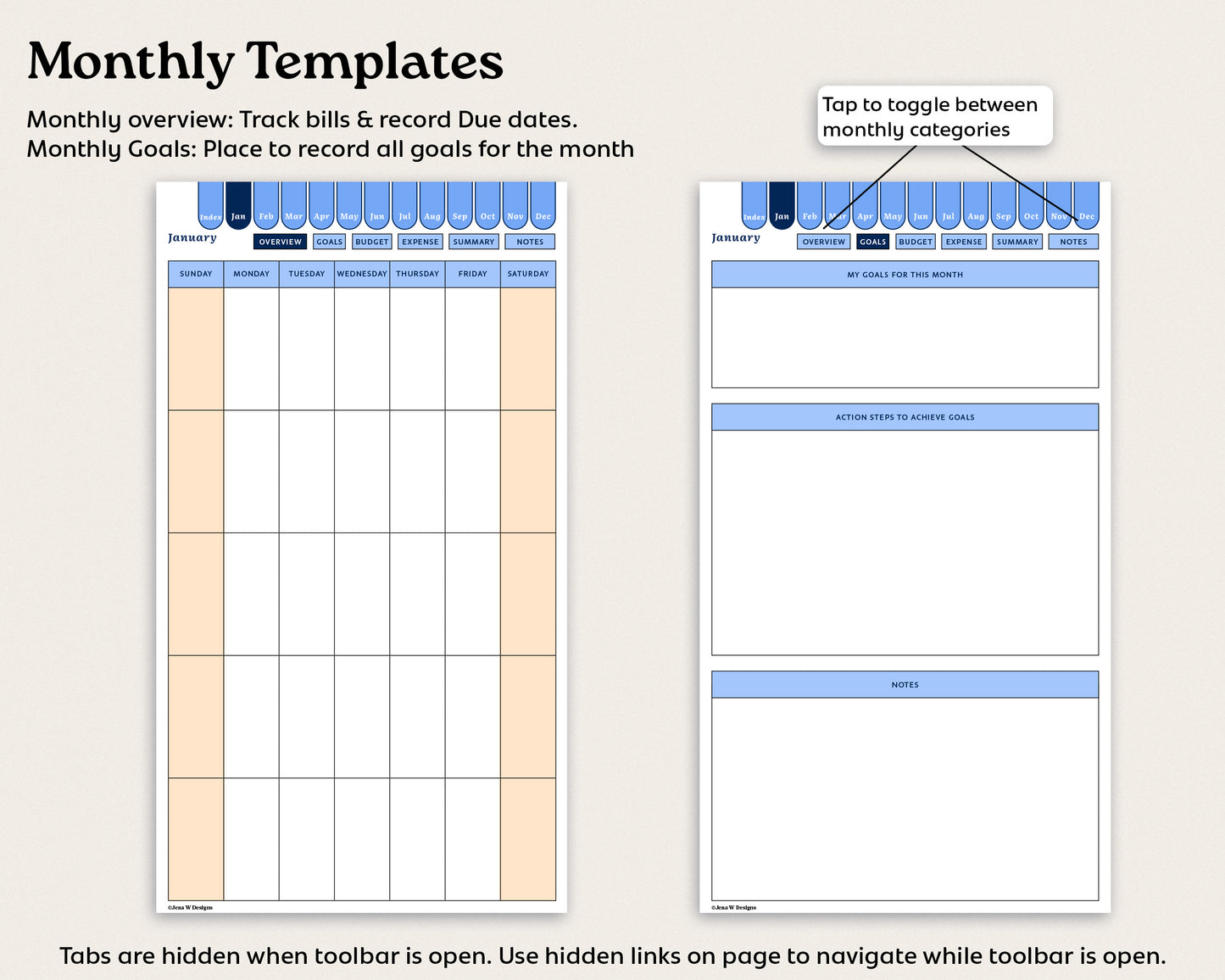 Budget Planner for reMarkable Paper Pro Move