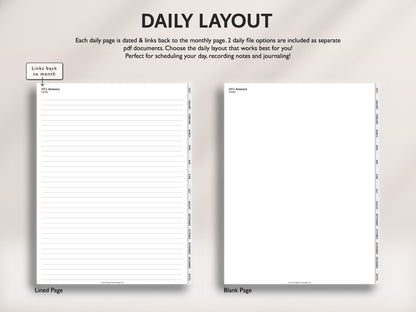 2027 Daily Journal | Minimal Modern Simple Diary