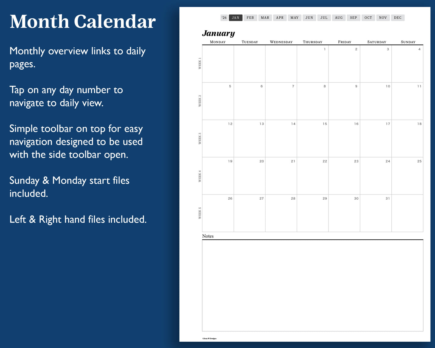 2026 Daily Digital Journal | for Supernote