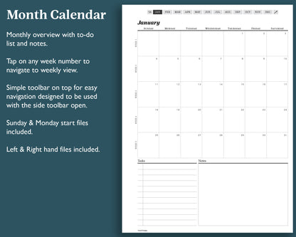 2026 Weekly Planner | for reMarkable