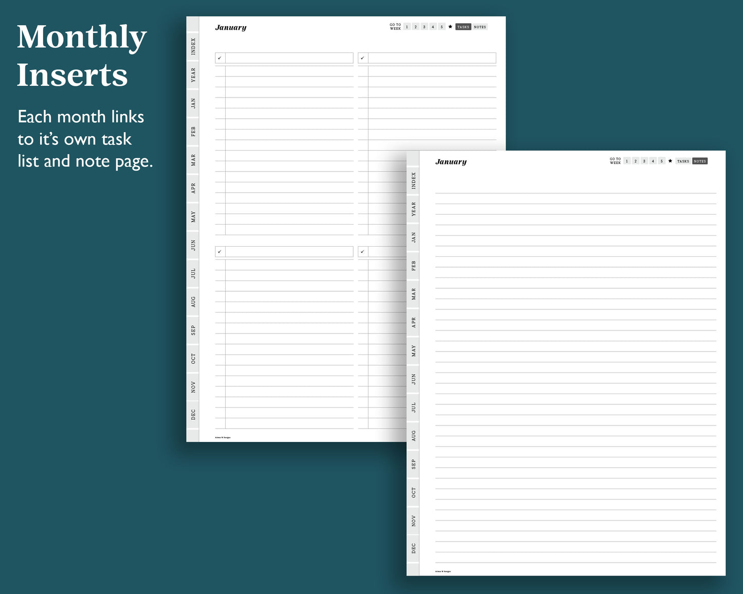 Undated Weekly Planner | for reMarkable