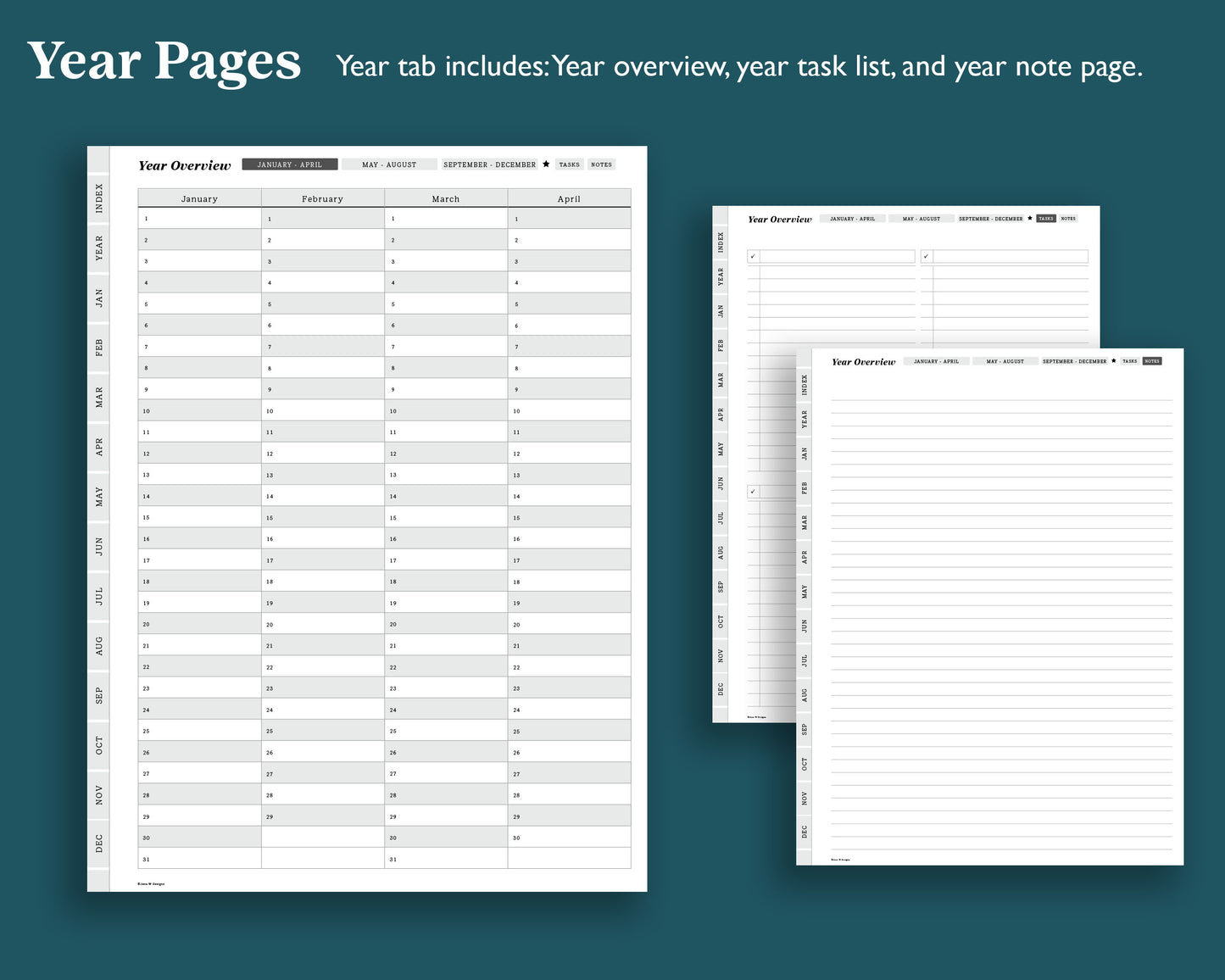 Undated Weekly Planner | for reMarkable