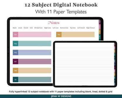 Digital Notebook | Landscape Color Pop - Jena W Designs