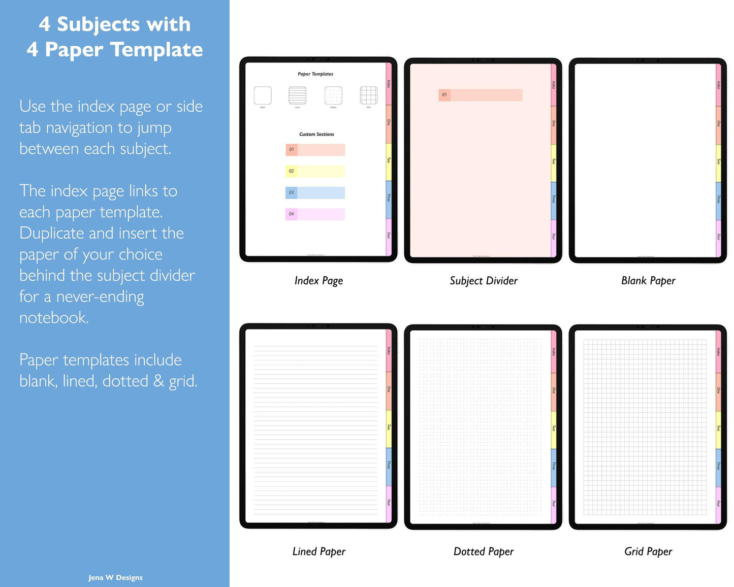 Free Digital Notebook | Device Compatibility Tester - Jena W Designs