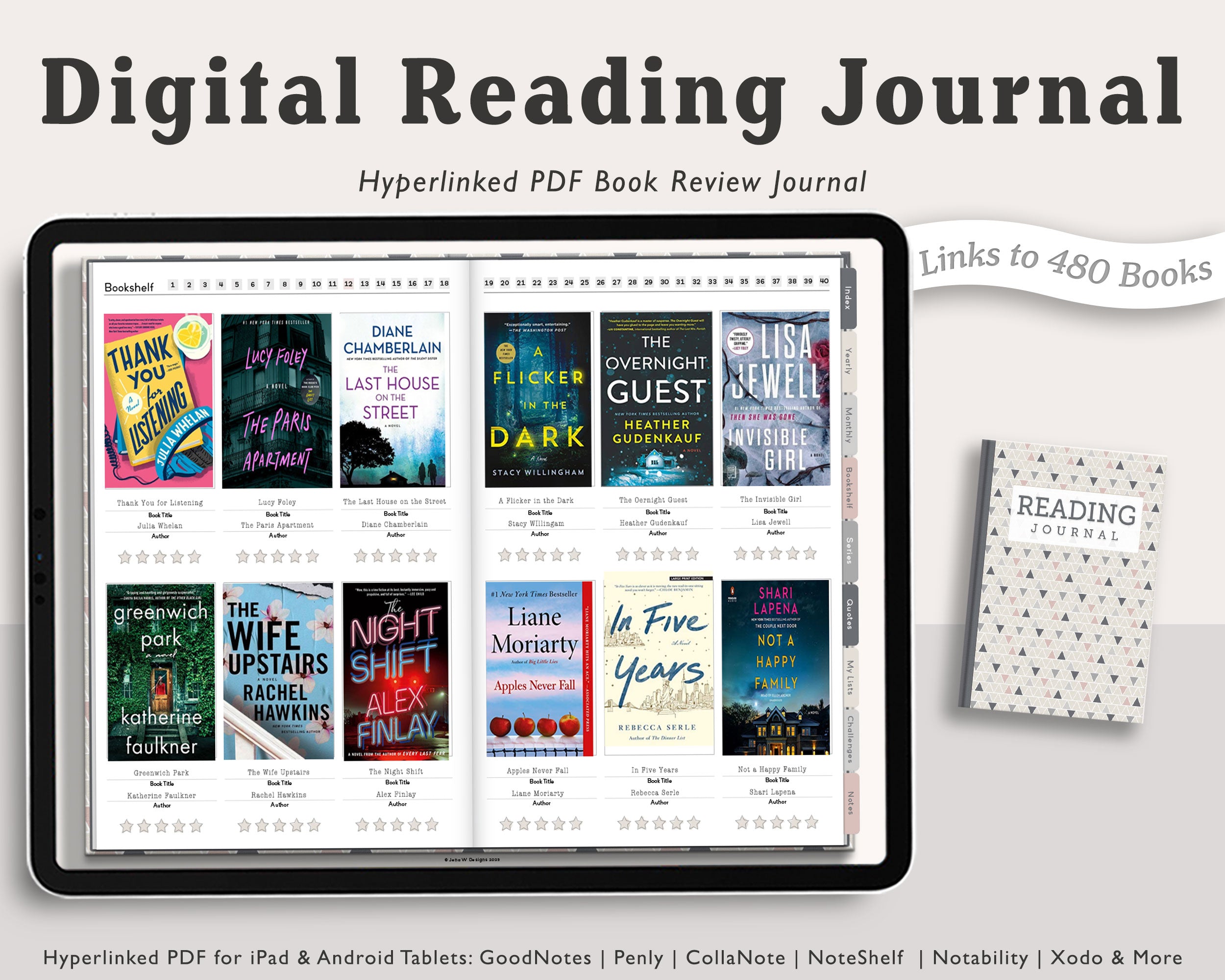 Digital Book Journal | Landscape – Jena W Designs